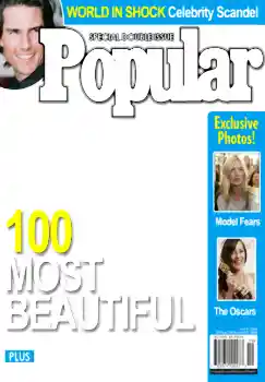 Fotóeffektus a kategóriából Magazinok № 4694. Felirat a kereten: Popular Fotóeffektus a kategóriából Magazinok № 4694. Felirat a kereten: Popular